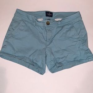 Abercrombie & Fitch stretch midi woman’s mint green shorts. Size 2